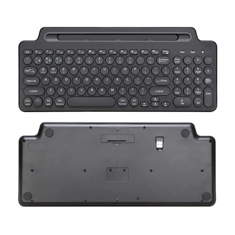 Bluetooth Keyboard 2.4G Wireless Keyboard with Touchpad Card Slot Keyboard for Laptop Tablet Android IOS Ipad Gaming Keyboard